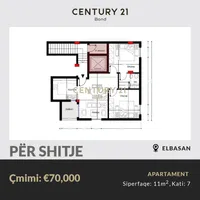 Apartament 2+1 Për Shitje në Elbasan